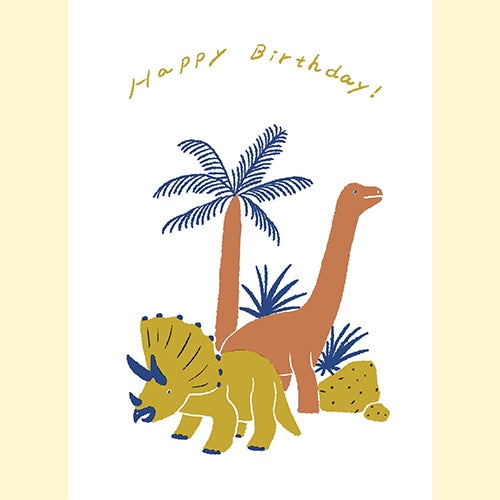 Konno Printing Greeting Card Dinosaurs L20W001