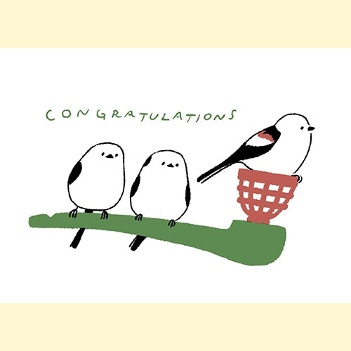 Konno Printing Greeting Card Little birds L20W003