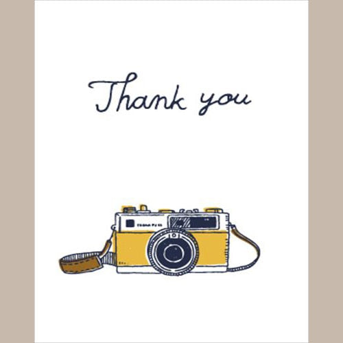 Konno Printing Greeting Card Camera Letterpress Card L22S018
