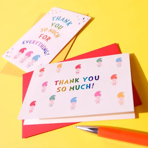 Happy Doll Thank You Card
