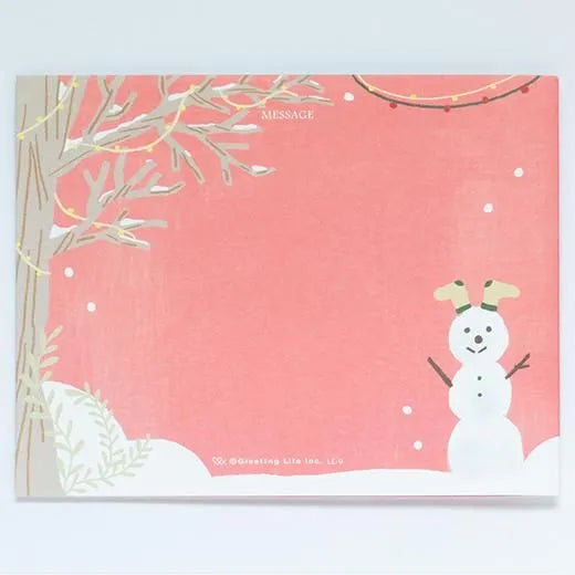 Christmas Window Party Card Dog LE-9