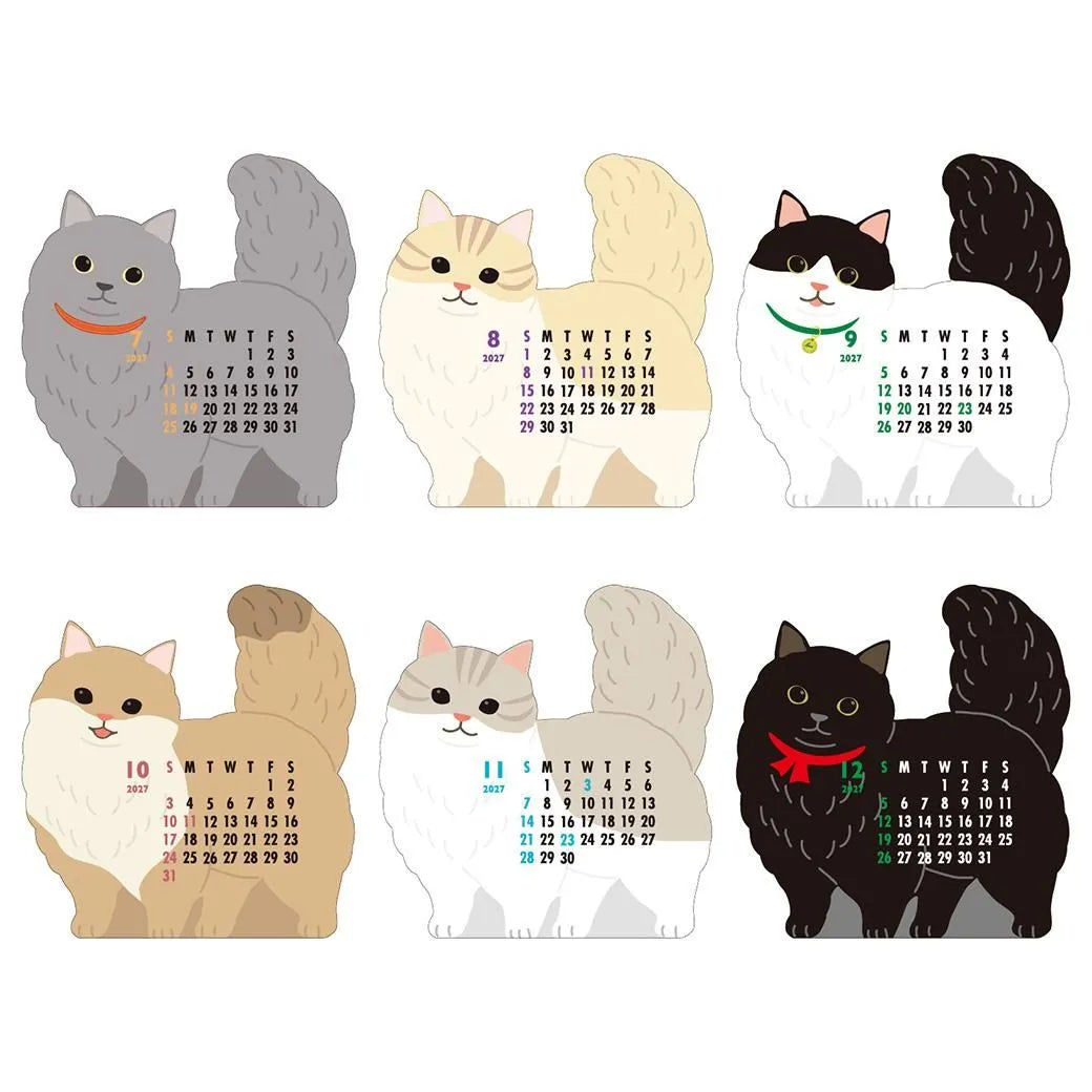 2027 Desk Calendar - Animal Die-Cut - Munchkin Cat