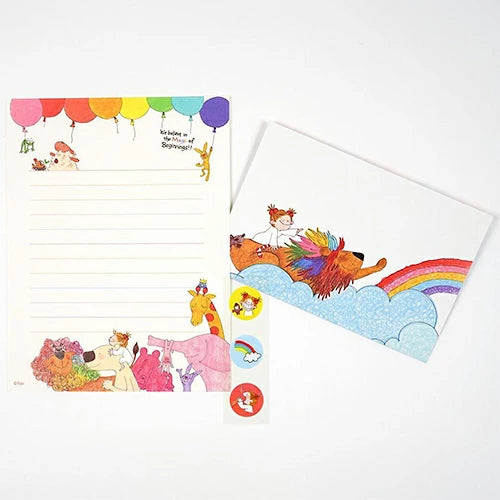 Greeting Life Coco-chan Letter Set, Lion Envelope