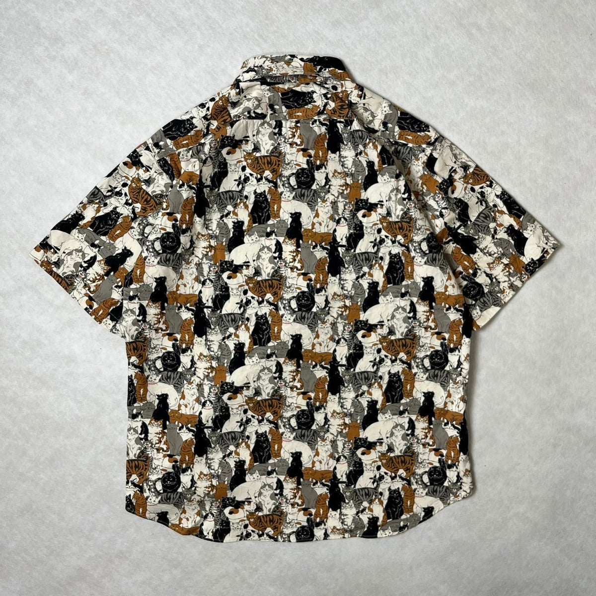 Cat Filled Short Sleeved Shirt