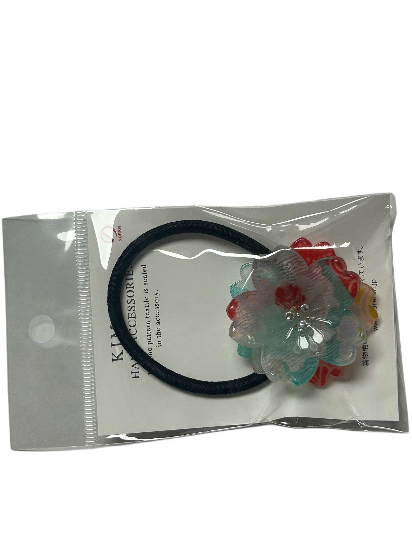 Acrylic Original Sakura Hair tie Pony Japanese pattern Flower Blue