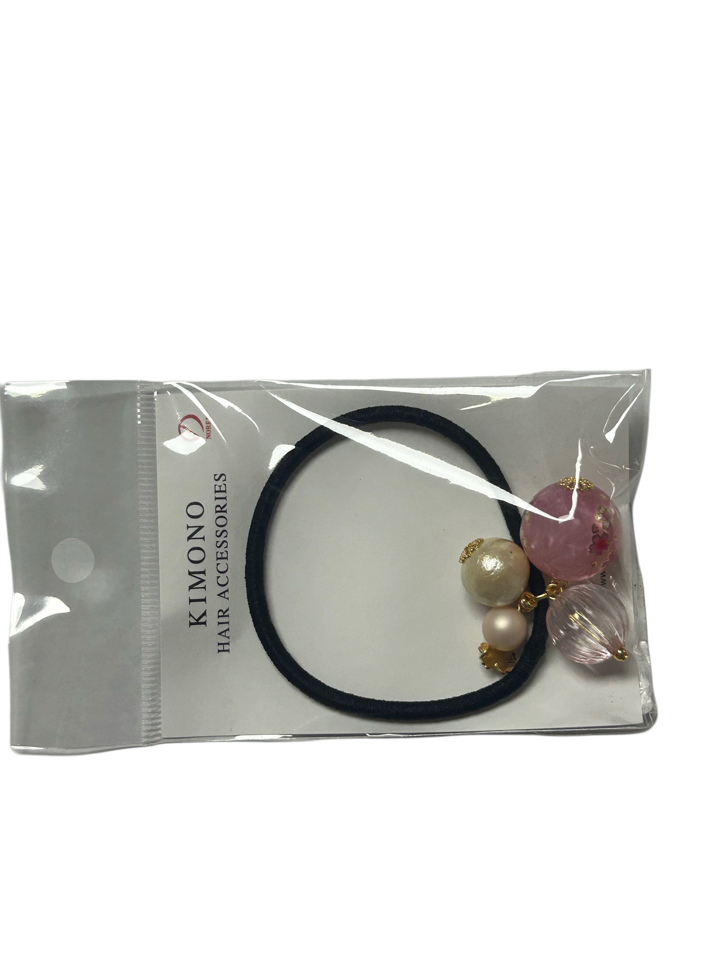 Sakura ball hair rubber peach HD