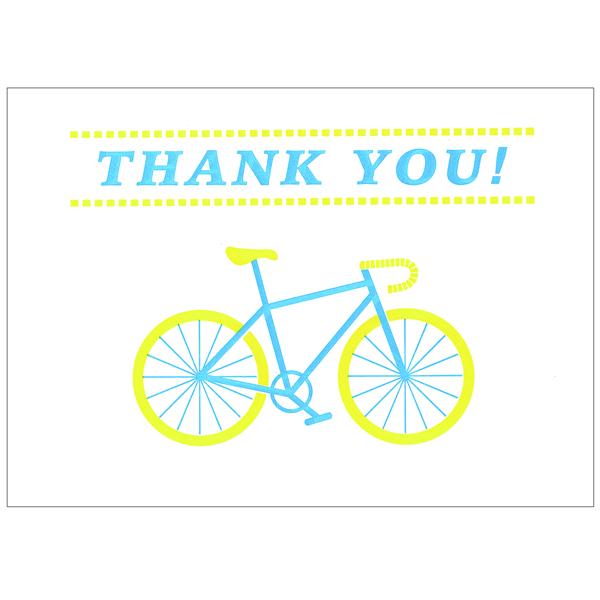 Tegami Letterpress Greeting Card Thank you