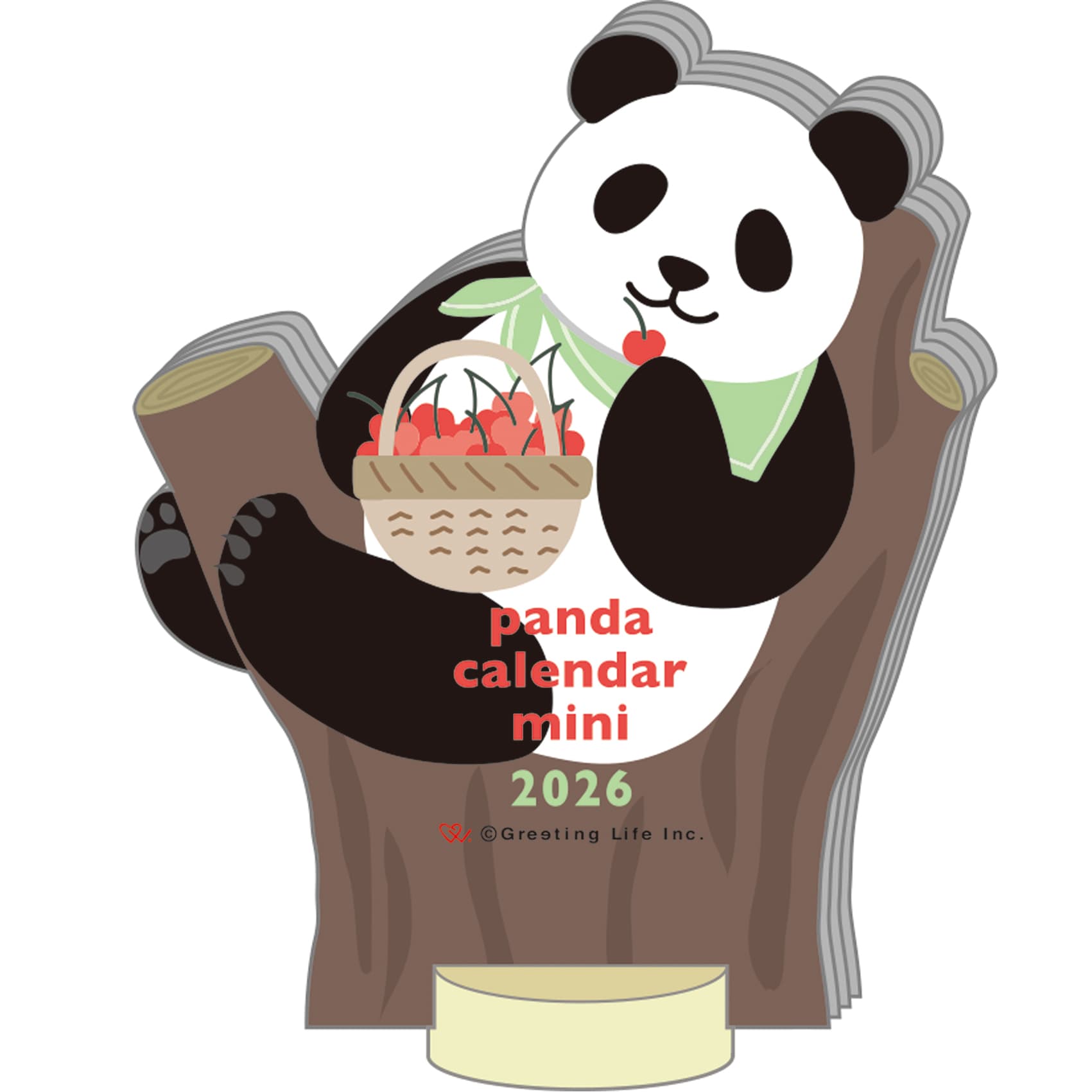 2026 Calendar-Animal Die Cut - MINI PANDA – JAPANWAVE