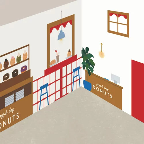 2027 House Box Calendar - Donut Shop