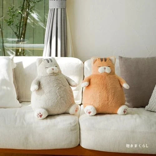 Livheart Premium 27721-42 Hugging Pillow Cat Positivity - Salmon the Tiger Cat (L)