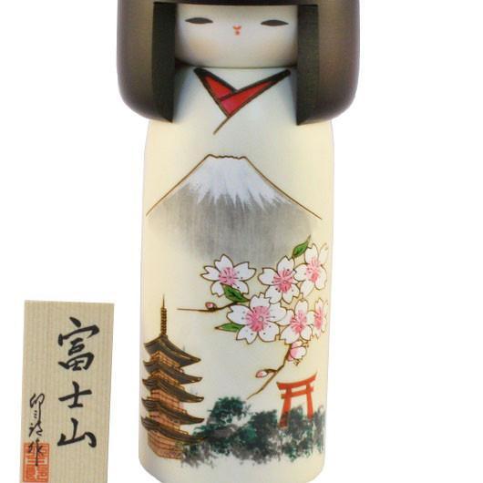 Kyoohoo Japanese Kokeshi Doll Fuji (K12-4327)