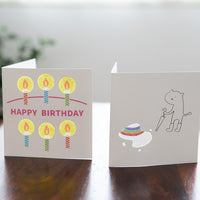 Tegami Translucent Paper Greeting Card Happy Birthday