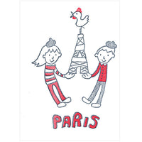 Tegami Letterpress Greeting Card PARIS