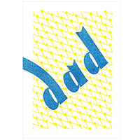 Tegami Letterpress Greeting Card dad
