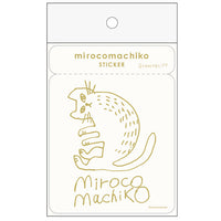 Greeting Life Cat Clear Sticker MRCK-24