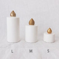 T-lab Holiday Wooden candle / L