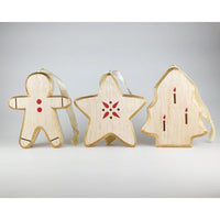 T-lab Holiday Nordic Wood Object / Gingerbread Man