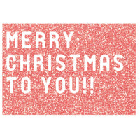 Greeting Life Glitter Type Christmas Card ER-5
