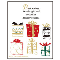 Greeting Life Letter press Christmas Mini Card HT-63