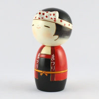 Kokeshi Doll Wassyoi (k12-3873R)