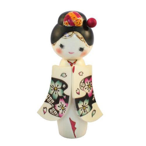 Kyoohoo Japanese sale Kokeshi Doll Lucky cat Boy (K12-4340B)