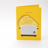 japanwave Tegami Paper Mechanics Greeting Card A Toast To You!