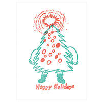 Tegami Letterpress Greeting Card Happy Holidays