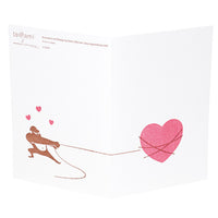 Tegami Letterpress Greeting Card Heart