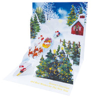 Greeting Life Mini Santa Pop Up Christmas Mini Card P-233