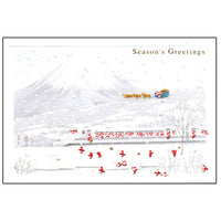 Greeting Life Japanese Style Mini Santa Christmas Card S-266