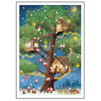 Greeting Life Mini Santa Christmas Card S-386