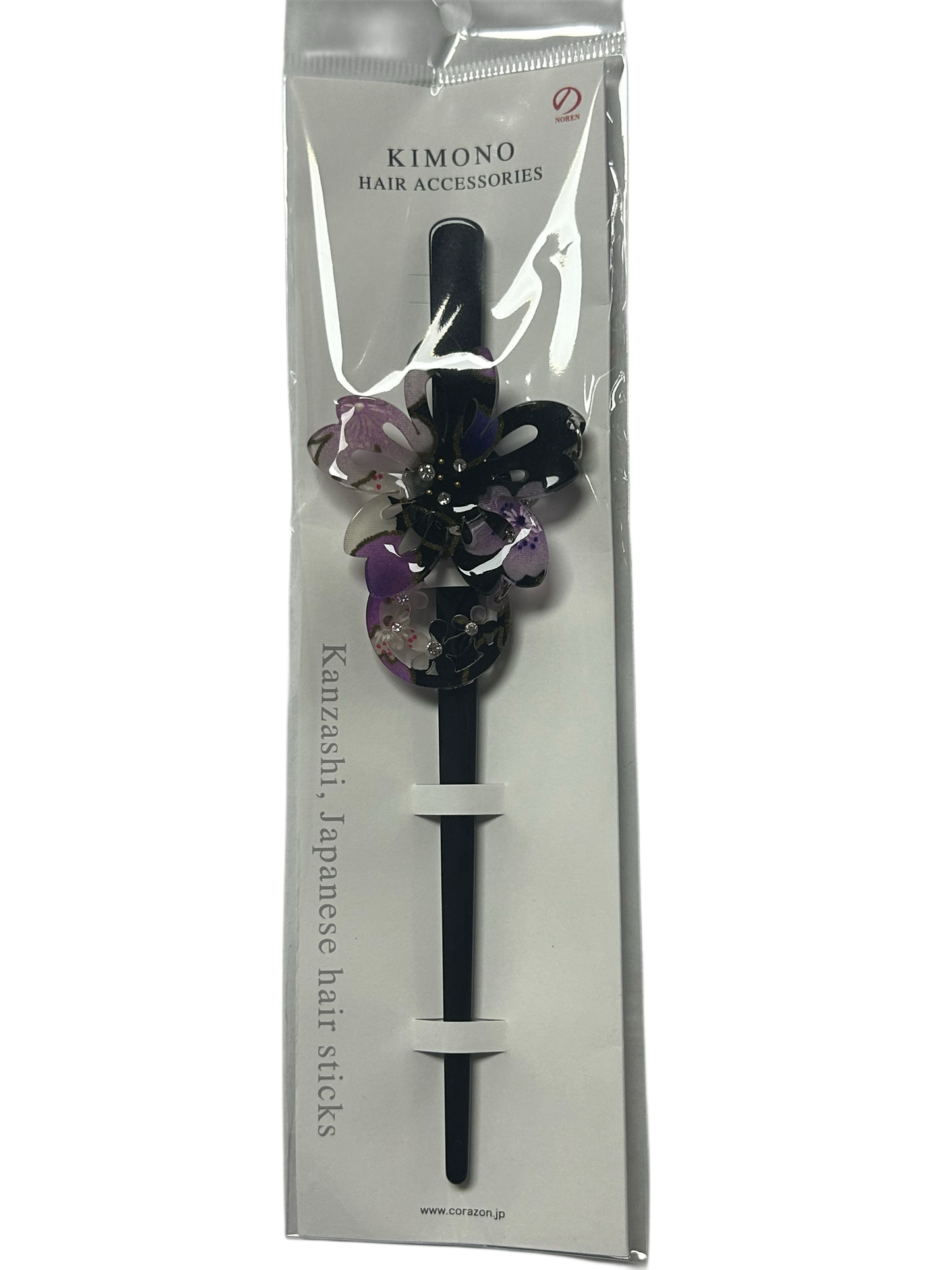 Noren Hair Claw Hair Accessory Hair Stick Purple