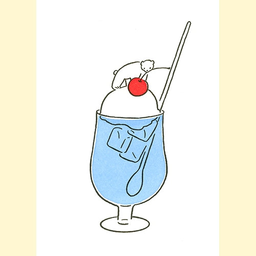 Konno Printing Greeting Card Ice-cream Soda L19W008