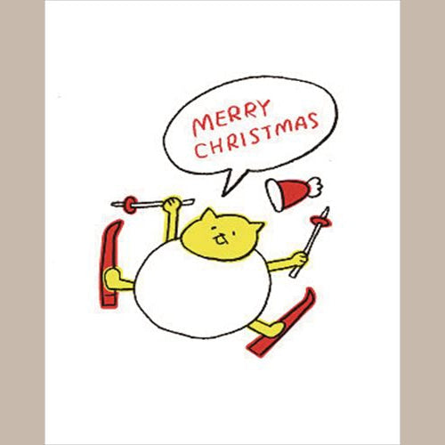 Konno Printing Greeting Card Ski Letterpress Card L21S001