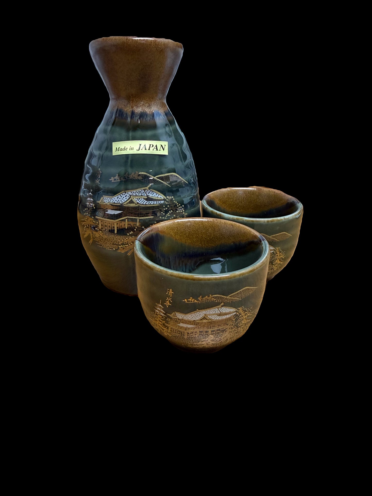 Sake 3sets Green Kiyomizu