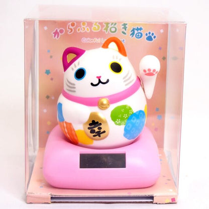 Solar Powered Maru Maru Happy Colorful Cat Version RC-15CP