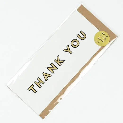 Gold Type Card