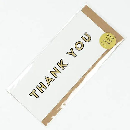 Gold Type Card