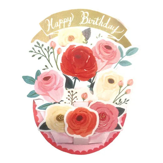 Birthday flower card