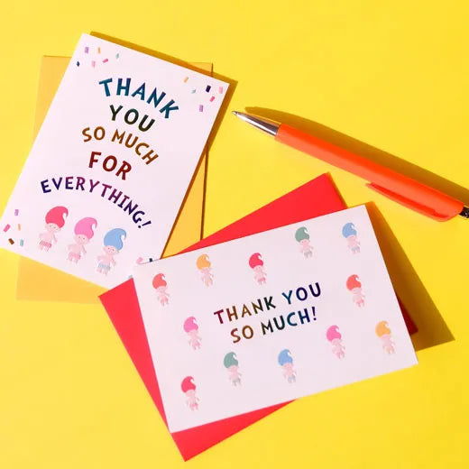 Happy Doll Thank You Card