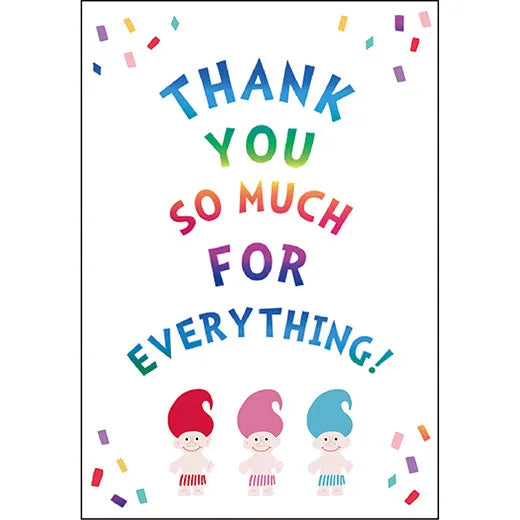 Happy Doll Thank You Card