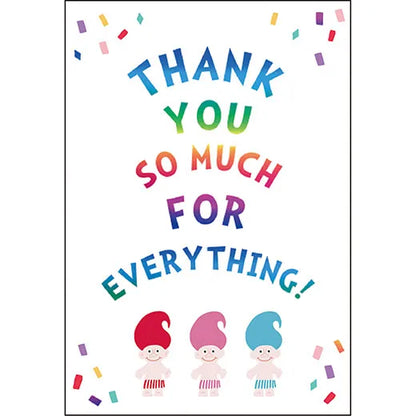 Happy Doll Thank You Card