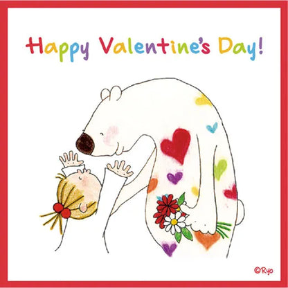 Coco Valentine Pop-Up Mini Card, White