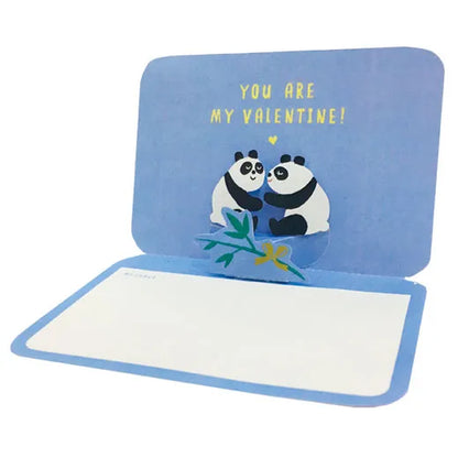 Valentine's Day Panda Chew Card.