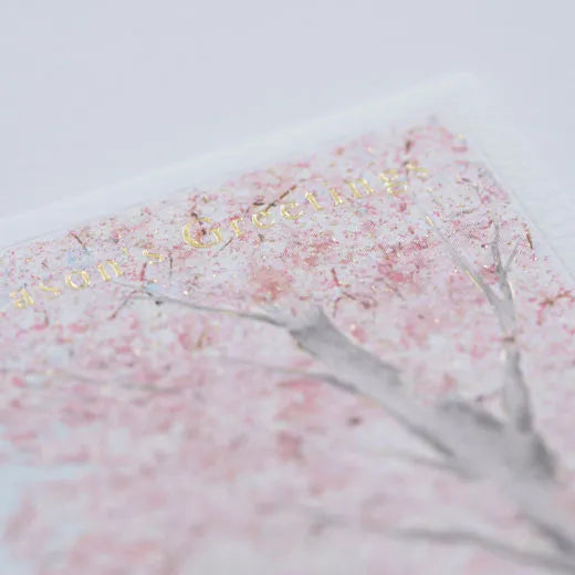 Japanese-Style Mini Santa Christmas Card, Hirosaki Park SJ-69