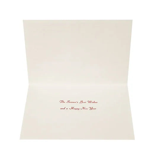 Japanese-Style Mini Santa Christmas Card with Mount Fuji SJ-70