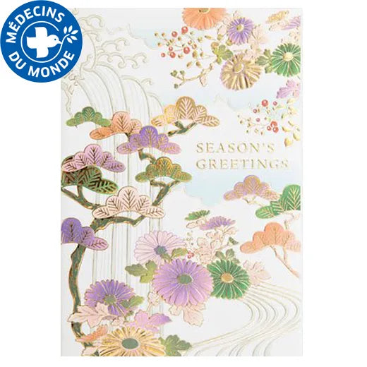 Japanese-Style Formal Card with Chrysanthemum Design SN-106