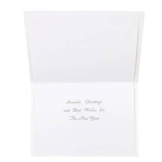 Japanese-Style Formal Card with Fan and Flowers SN-107