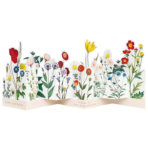 Birthday garden pop-up card