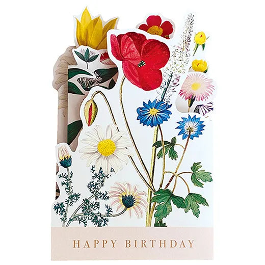 Birthday garden pop-up card